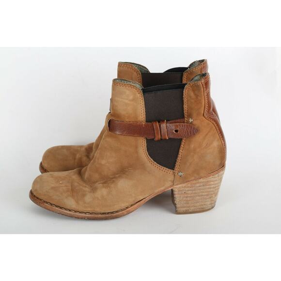 RAG & BONE Beige Suede Ankle Boots Booties Size 38 - Picture 1 of 10